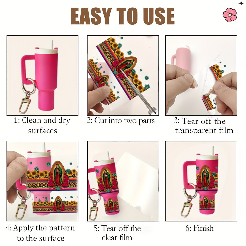 11pcs/22pcs UV DTF Wraps Religious Inspirational Bible Phrases Rub on Transfer Stickers for Mini Tumbler Cup Keychains Accessories DIY Gift Cup Sticker Gift