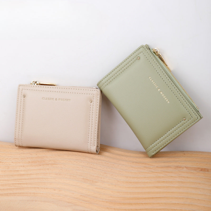 Wholesale Short Small Folding Pu Leather Card Holder Wallet ACC-WT-Tailian007