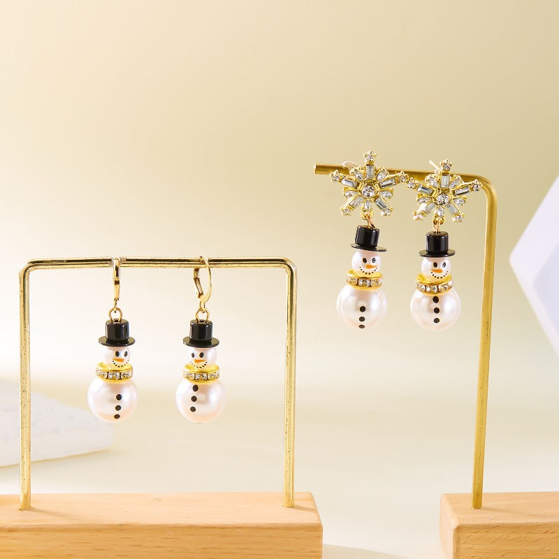 Wholesale Christmas Snowman Pendant Earrings ACC-ES-YingHao007