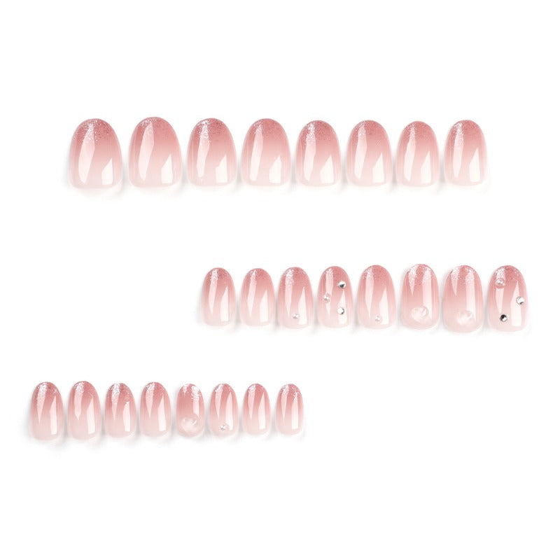 Wholesale 24 Pieces/box Pink Gradient Pink Nails Kits Nail Stickers ACC-NS-LeFan211