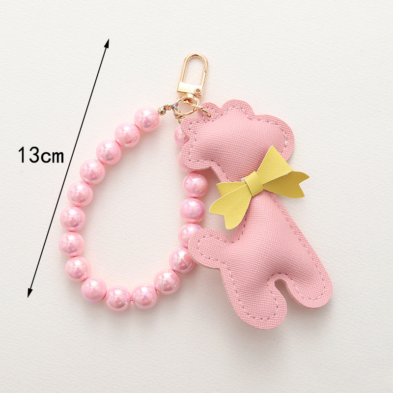 Wholesale Mermaid Beaded Deer Pendant Keychains ACC-KC-GeLian006