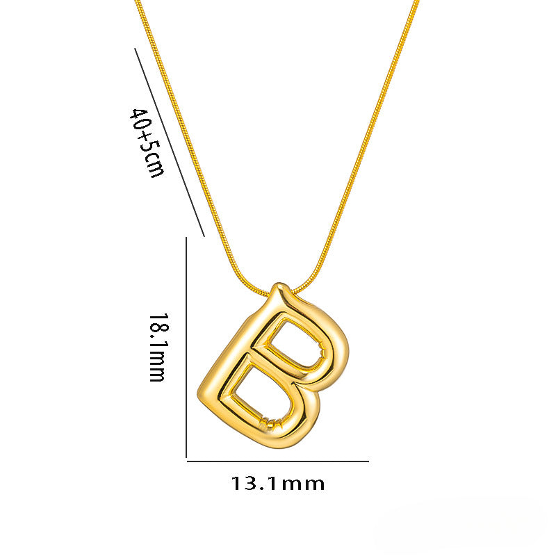 Wholesale Stainless Steel English Letter Necklace ACC-NE-KuCai014