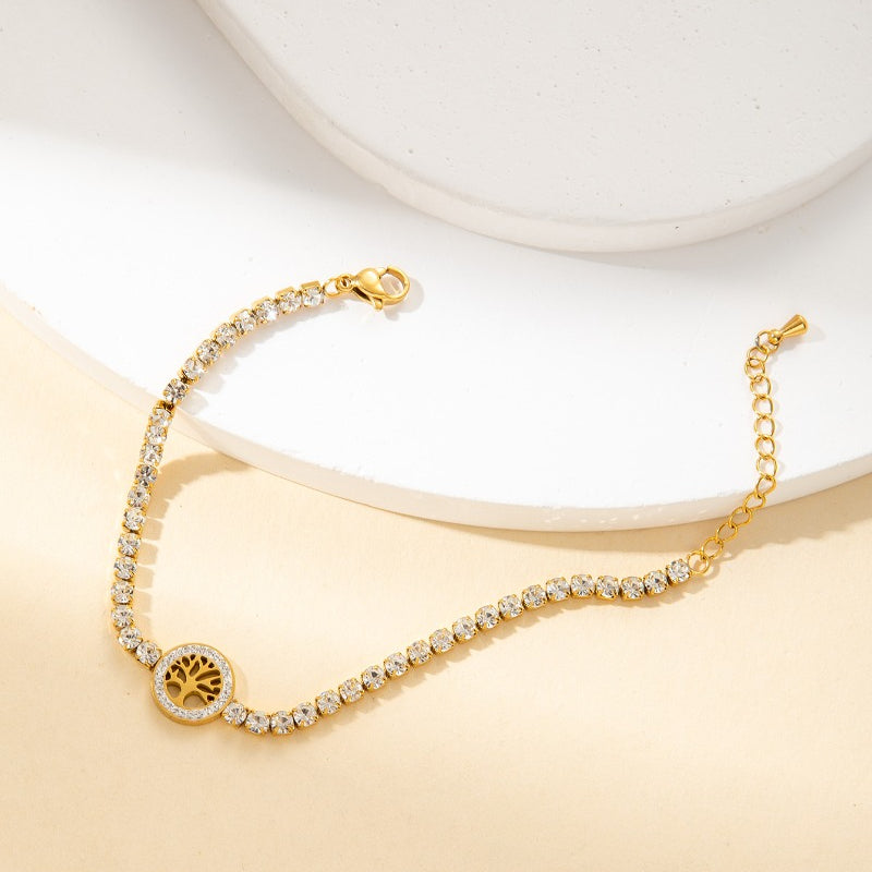 Wholesale Titanium Steel Heart  Butterfly Haoshi Bracelet ACC-BT-BangJie001