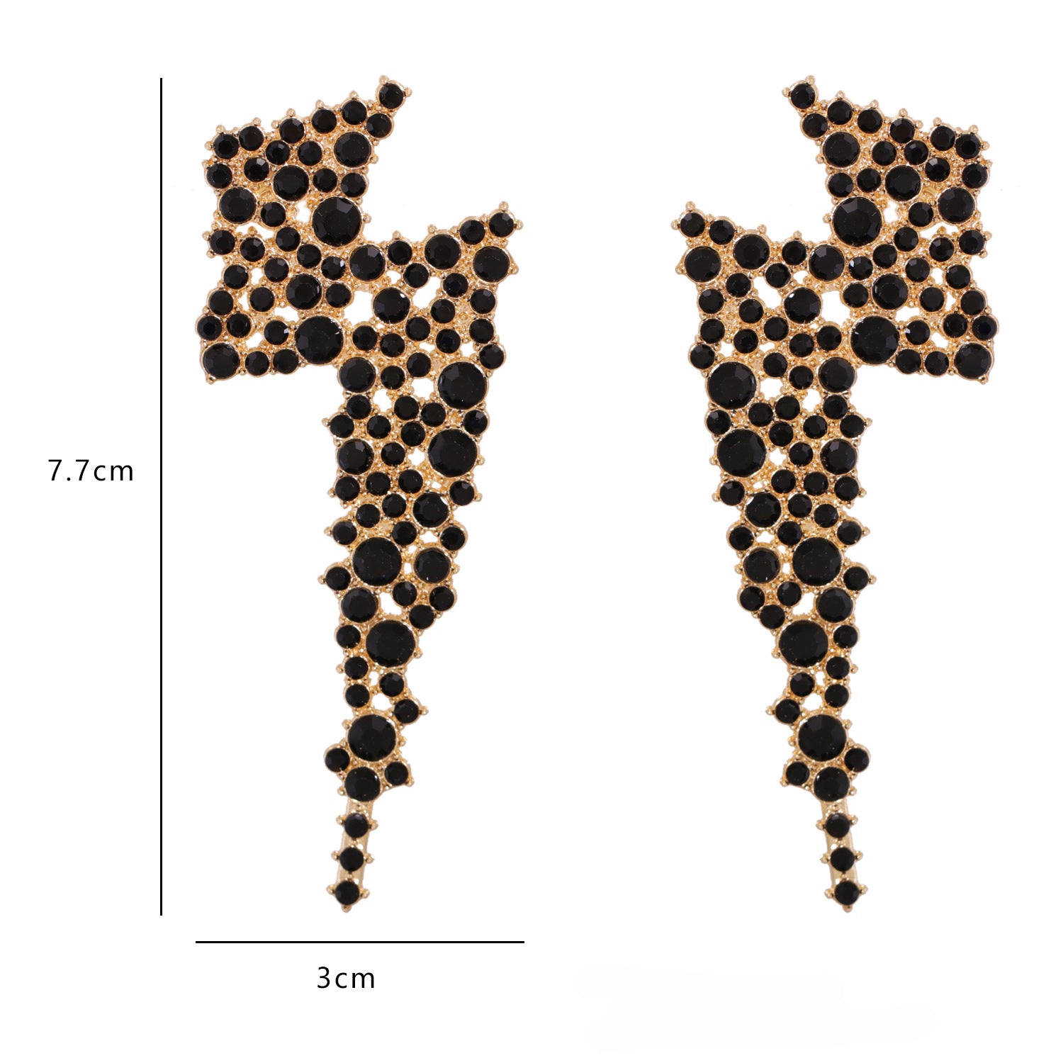 Wholesale Diamond-studded Lightning Earrings ACC-ES-JuJia003