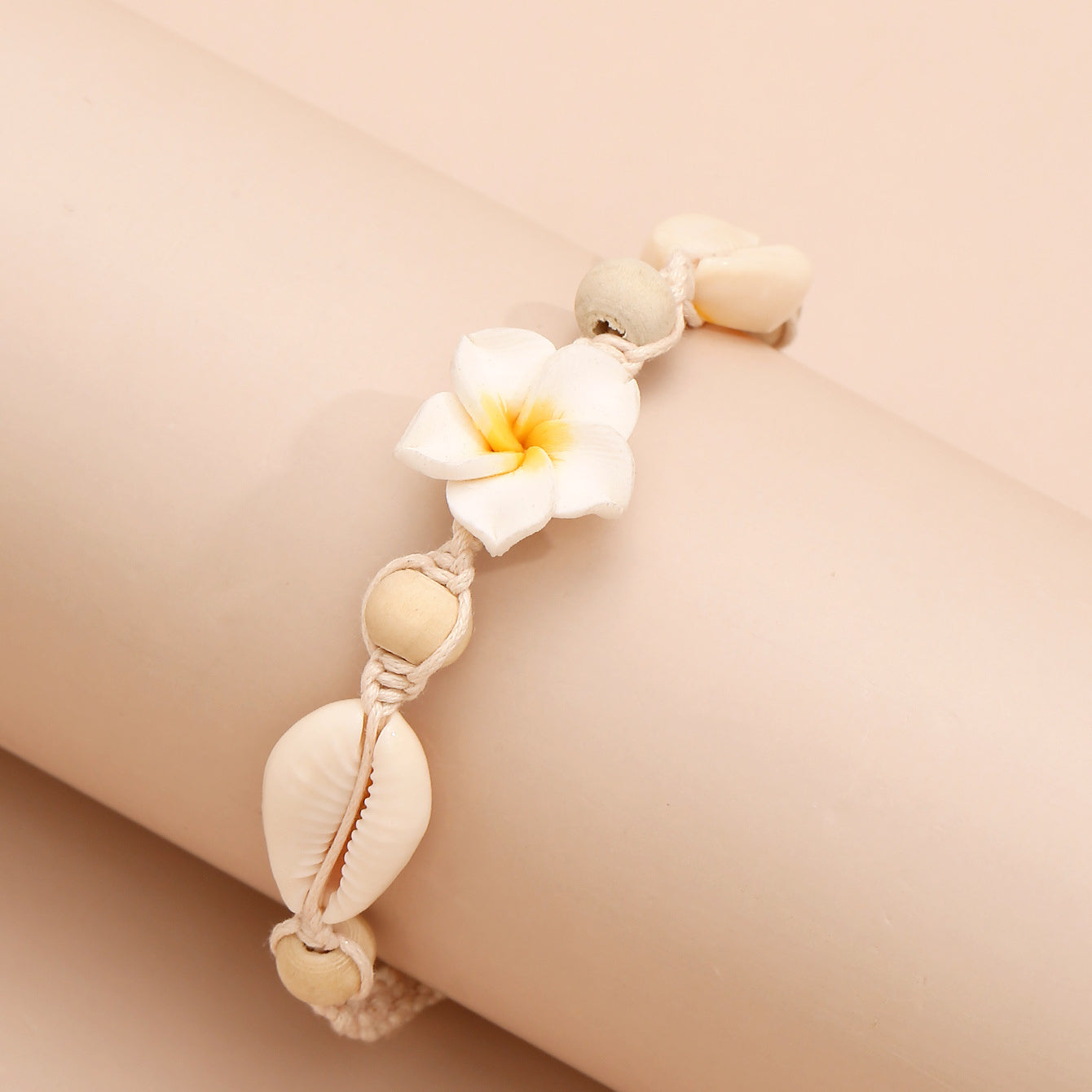 Wholesale Bohemian Style Flower Anklet Braided Shell Beaded Anklet ACC-AS-Gaot003
