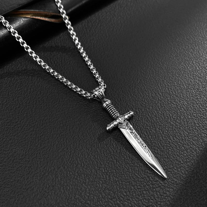 Wholesale Titanium Steel Domineering Sword Necklace ACC-NE-OPK008