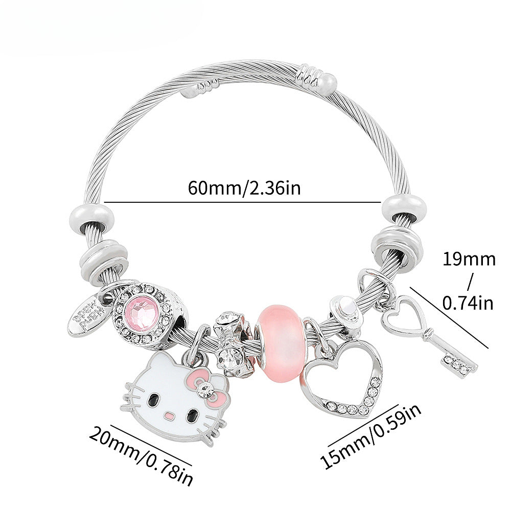 Wholesale Cartoon Cute Beaded Open Bracelets ACCVIP-BT-Zhuox001