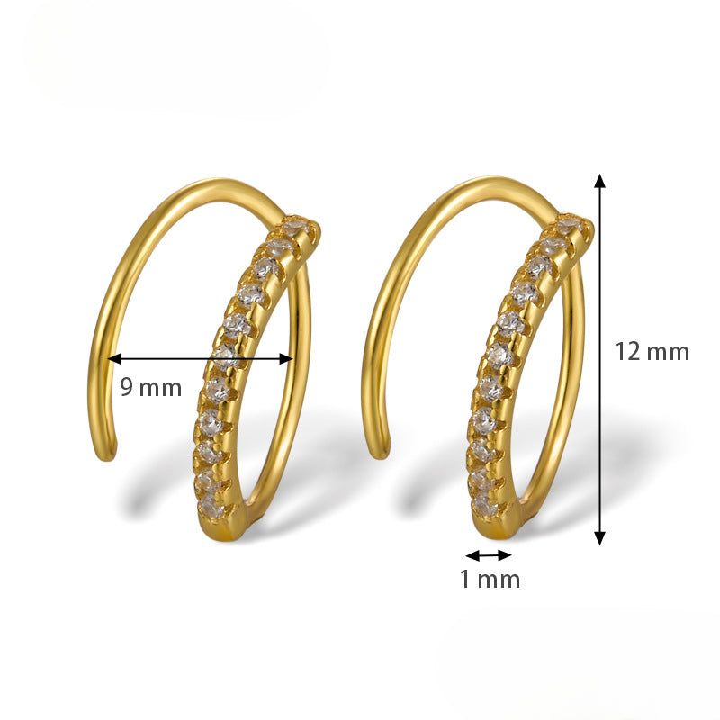 Wholesale S925 Sterling Silver Zircon Earrings ACC-ES-JingXu004