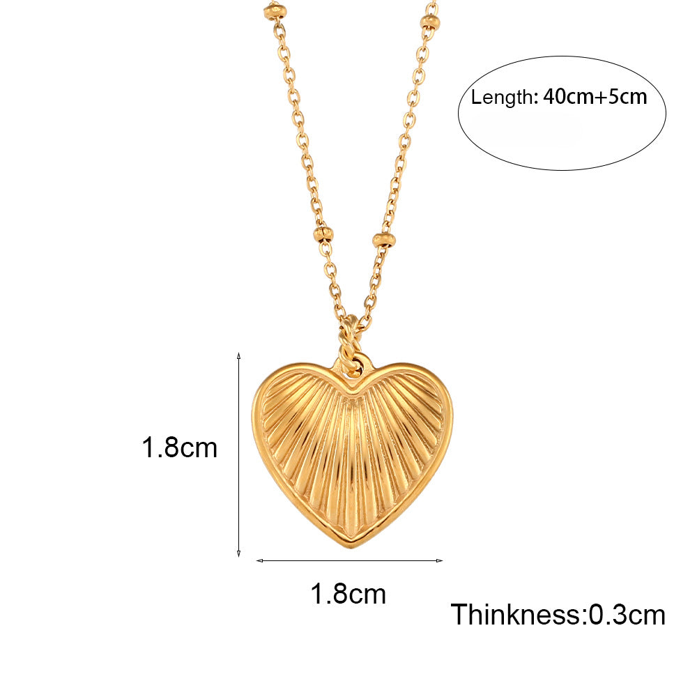 Wholesale O-shaped Chain Sun Moon Star Pendant Titanium Steel Necklace ACC-NE-MengJia001