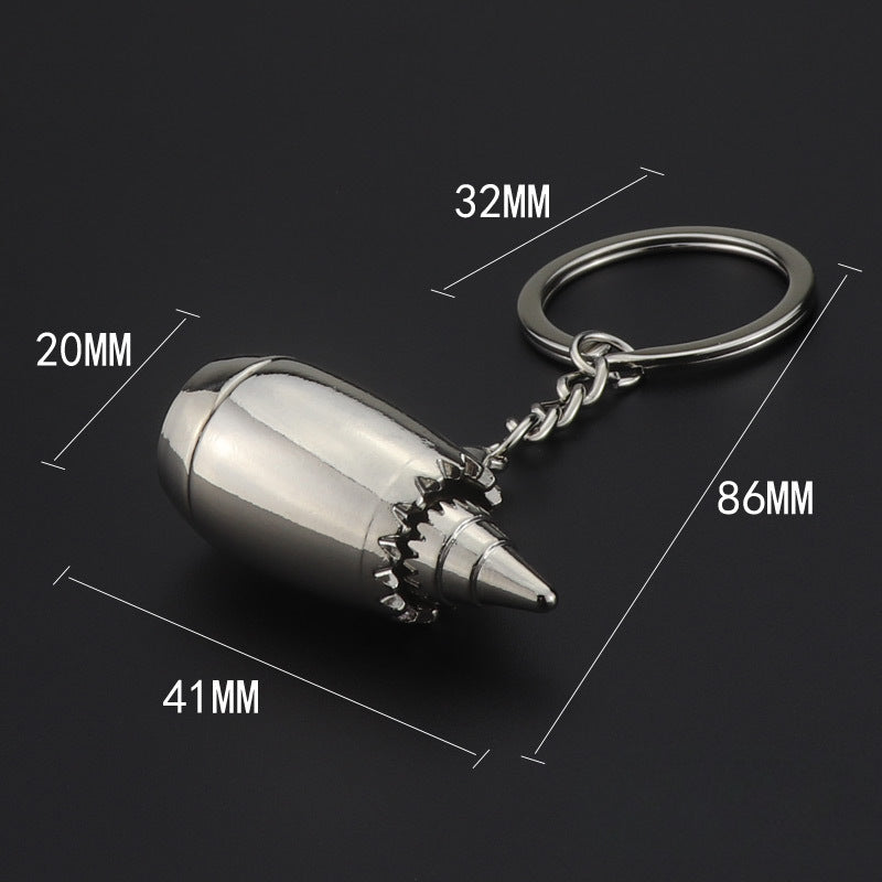 Wholesale Aircraft Engine Gift Metal Keychain