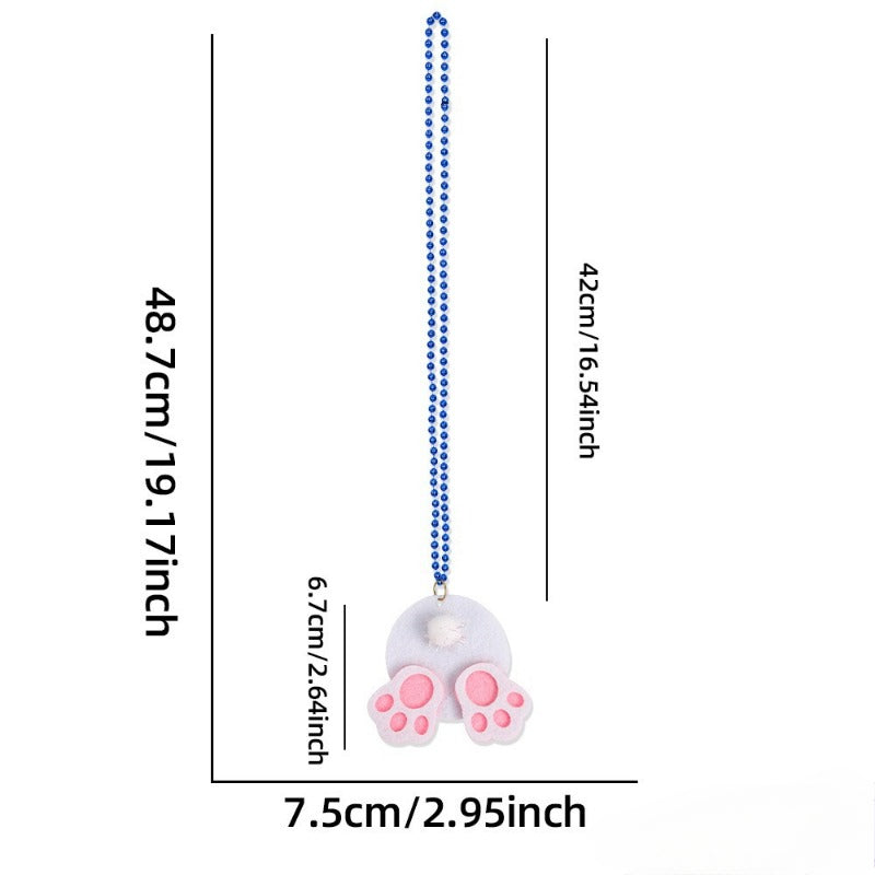 Wholesale Easter Party Dress Up Beaded Eggs Rabbit Carrot Bead Necklace ACC-NE-LiTa001