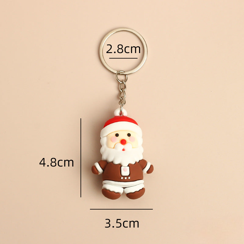 Wholesale Christmas Cute Cartoon Santa Claus Keychains ACC-KC-HongAo002