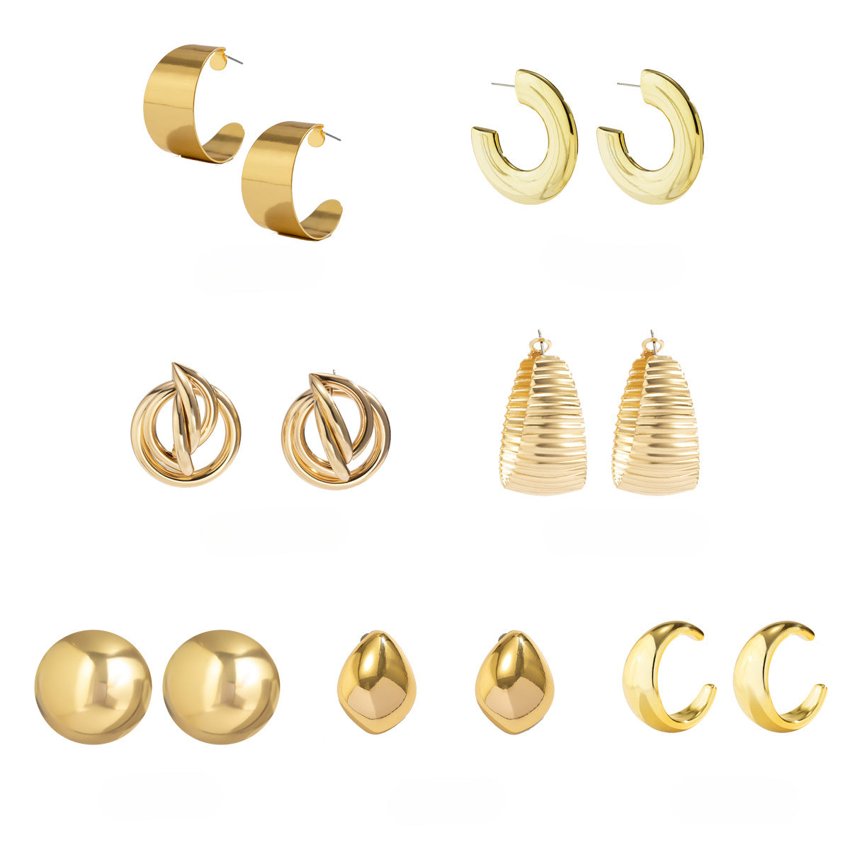 Wholesale Exaggerated Metal Earrings and Studs Statemente Earrings ACC-ES-XueRou004