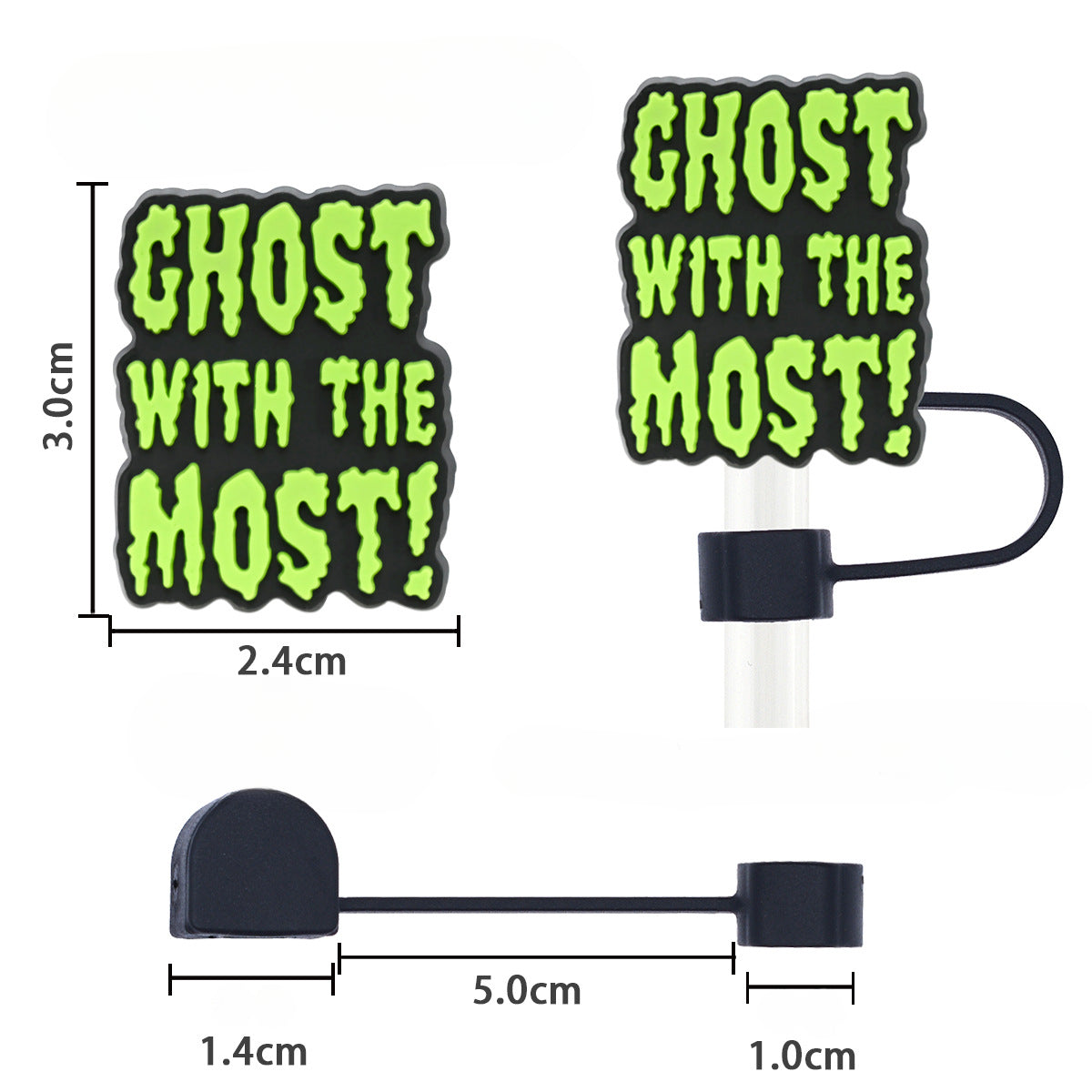 Wholesale Random 100pcs Dark Style 10mm PVC Soft Straw Tube Cap ACC-SCR-RYY100