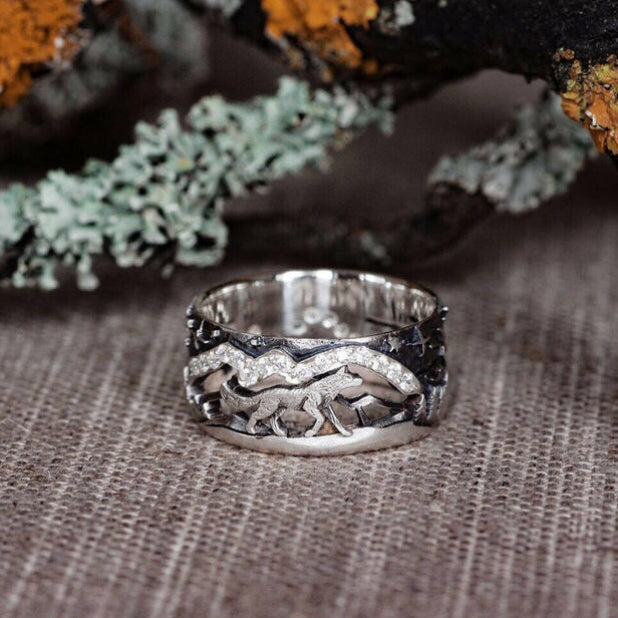 Wholesale Loyal Wolf Vintage Rings ACC-RS-Yudie010