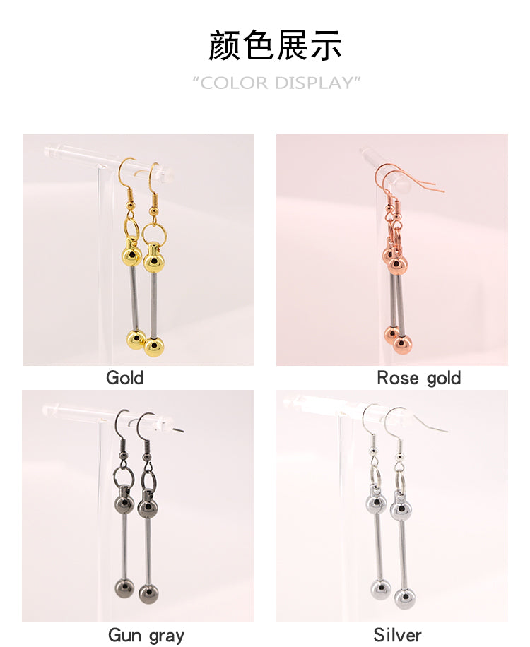 Wholesale Beadable Earrings Bars DIY Beaded Earrings ACC-ES-BF001