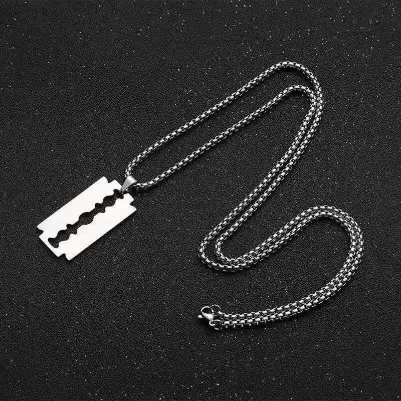 Wholesale Men's Punk Style Hip Hop Pendant Stainless Steel Necklaces ACC-NE-WangG004