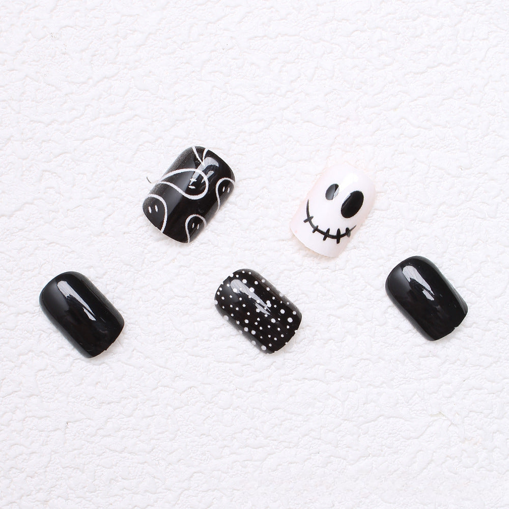 Wholesale 24 Pieces/box Halloween Press-on Nails Kits Nail Stickers ACC-NS-XingNai035