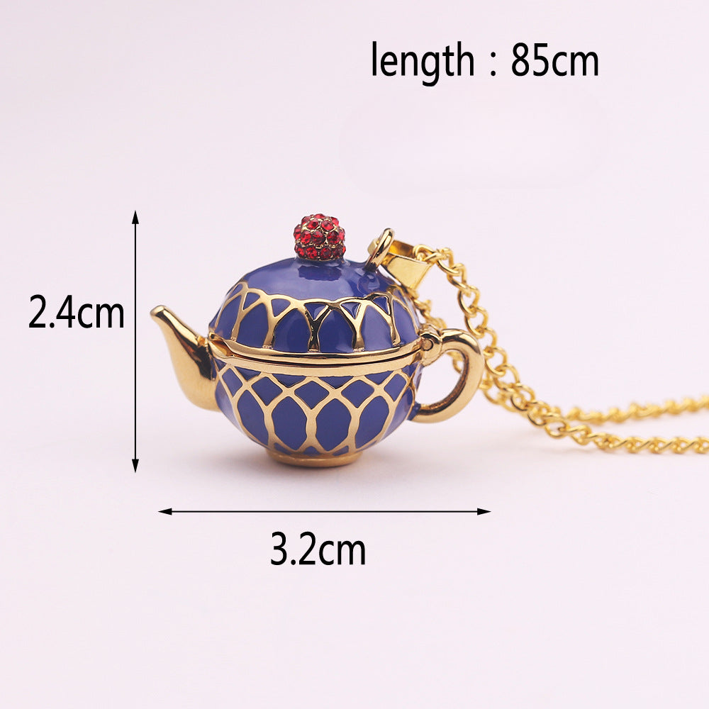 Wholesale Magic Multiple Enamel Teacup Pendant Necklaces ACC-NE-Zhuox001