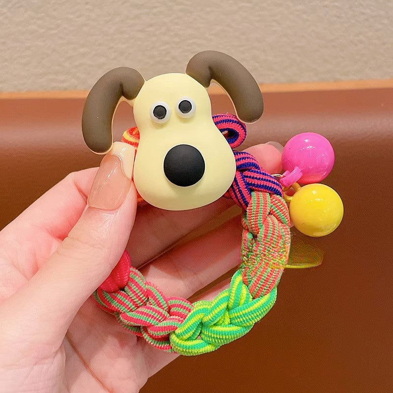 Wholesale 10pcs Cute Cartoon Rainbow Braided Hair Band Hair Scrunchies ACCVIP-HS-Huidi001