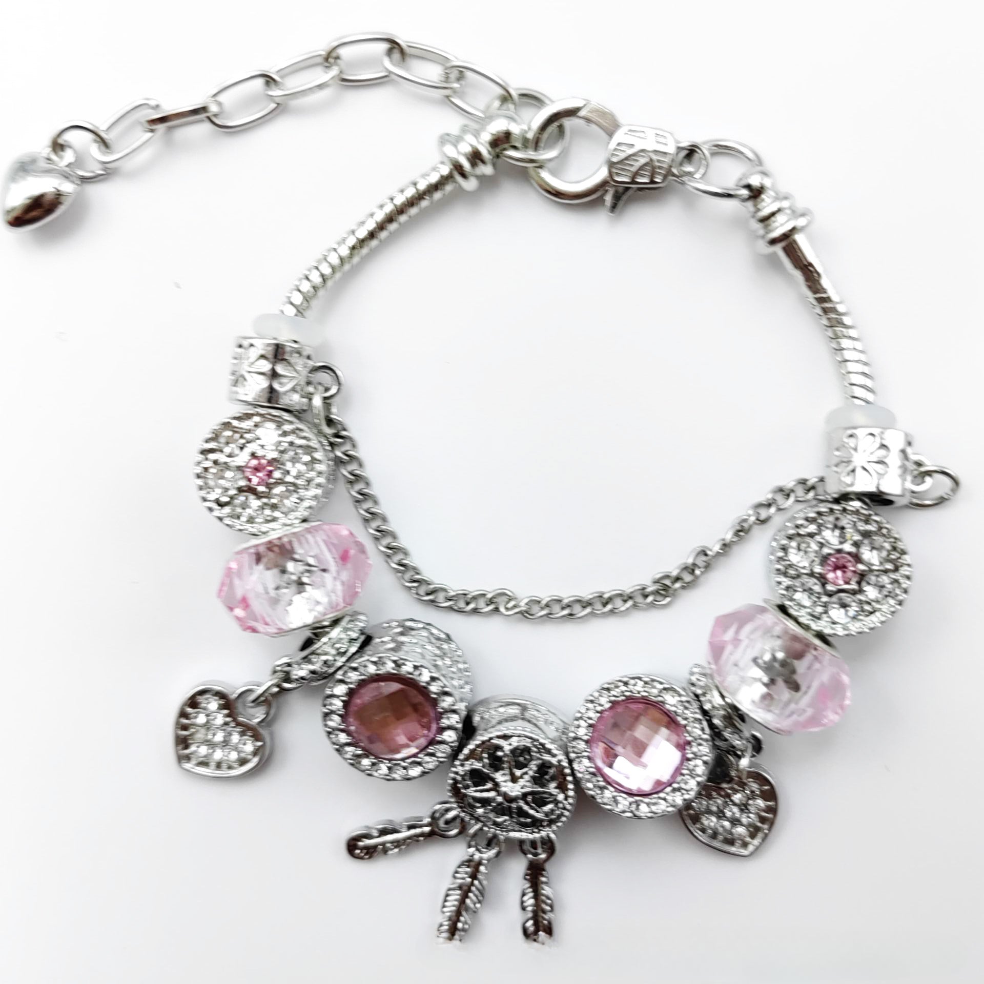 Wholesale Crystal Dream Catcher Flower Love Bracelet Beaded Bracelet ACC-BT-Mindin002