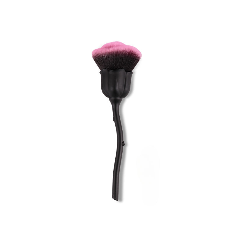 Wholesale Single Black Rose Loose Powder Makeup Brush ACC-MB-Juka002