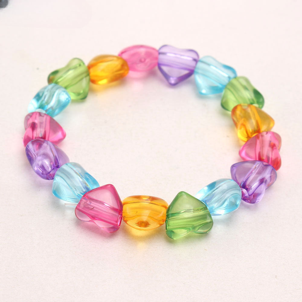 Wholesale Colorful Acrylic Pearl Children's Beaded Bracelet ACC-BT-NiJia003