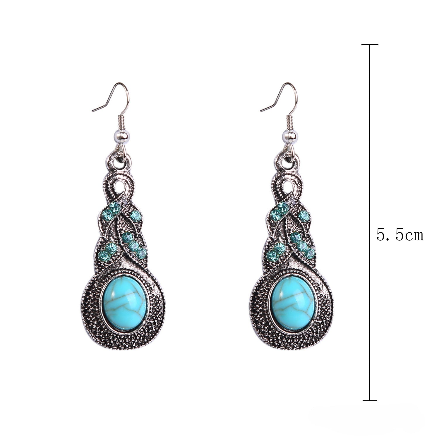 Wholesale Bohemian Vintage Ethnic Turquoise Earrings Set ACC-ES-ManYi013