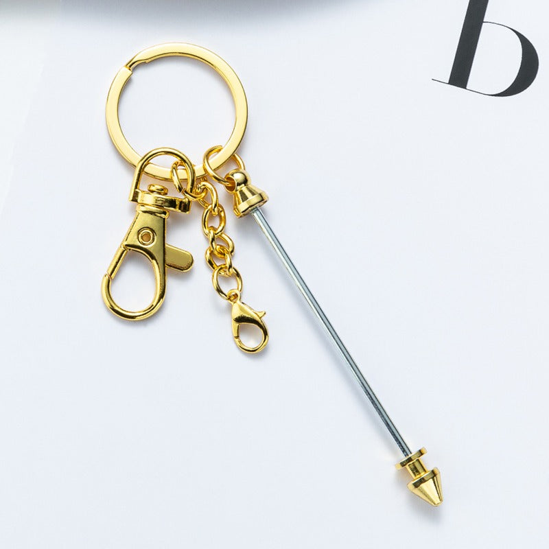 Wholesale Multicolor Metal DIY Beaded Keychains ACC-KC-HuaH013