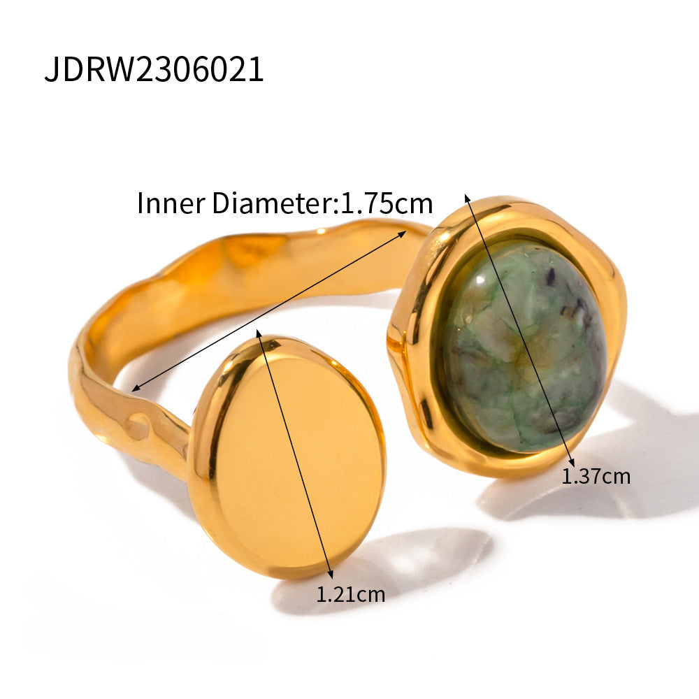 Wholesale Vintage Titanium Steel Open Finger Ring Colorful Rings ACC-RS-WanXing001