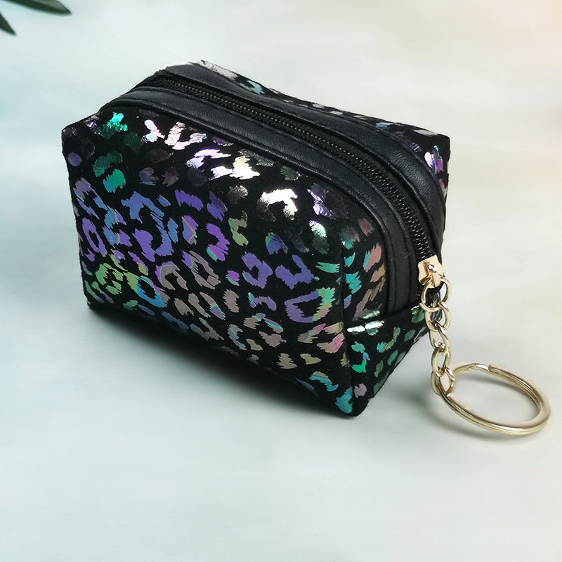Wholesale Hot Stamping Leopard Print Coin Purse Keychain Keychain Wallet ACC-KC-YouMei007