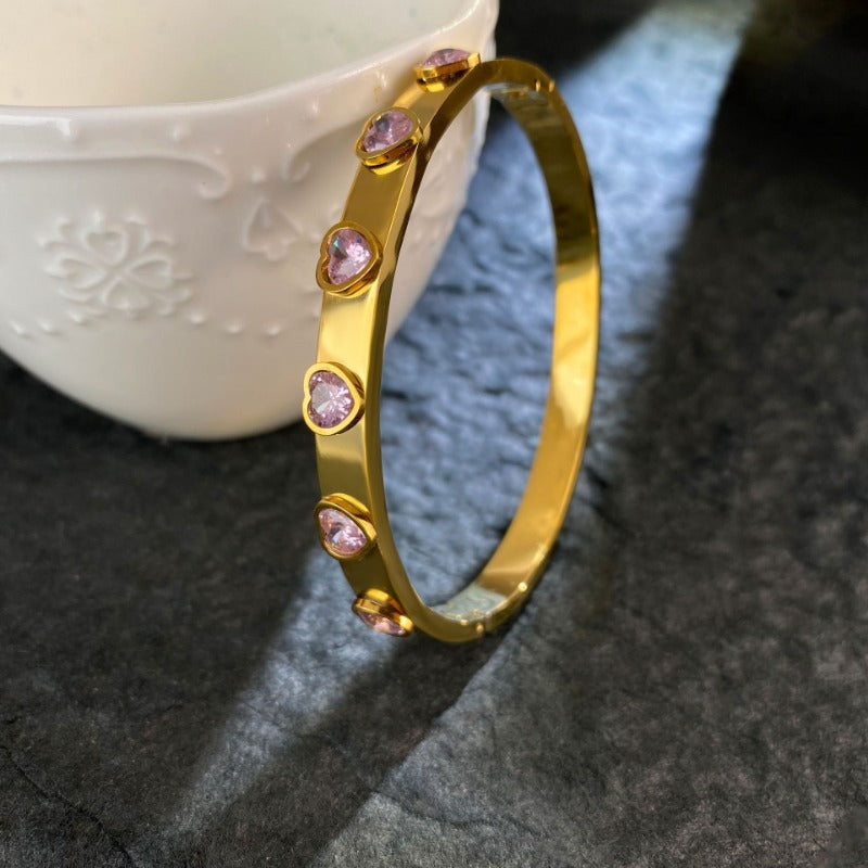 Wholesale Titanium Steel Plated 18K Gold High-end Luxury Bracelet ACC-BT-YuXun008