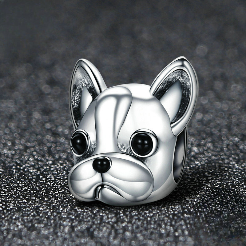 Wholesale Puppy Animal 925 Silver Beads Loose Beads Charms ACC-CHS-YinZhiyun004