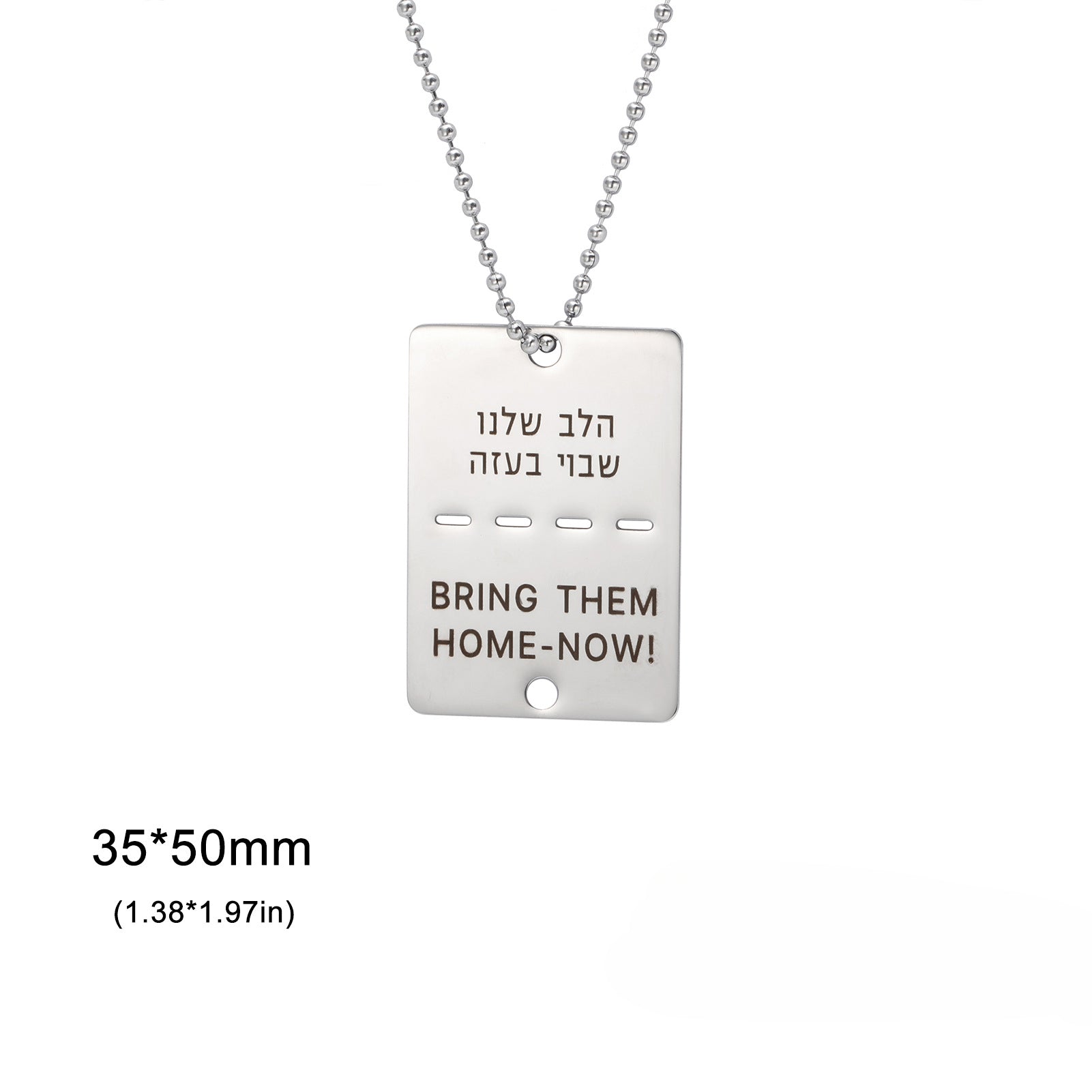 Wholesale Bring Them Home Now Stainless Steel Necklace Pendant ACC-NE-GeXiang003