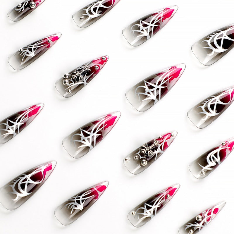 Wholesale 24 Pieces/box Dark Cross Nails Kits Nail Stickers ACC-NS-LeFan222