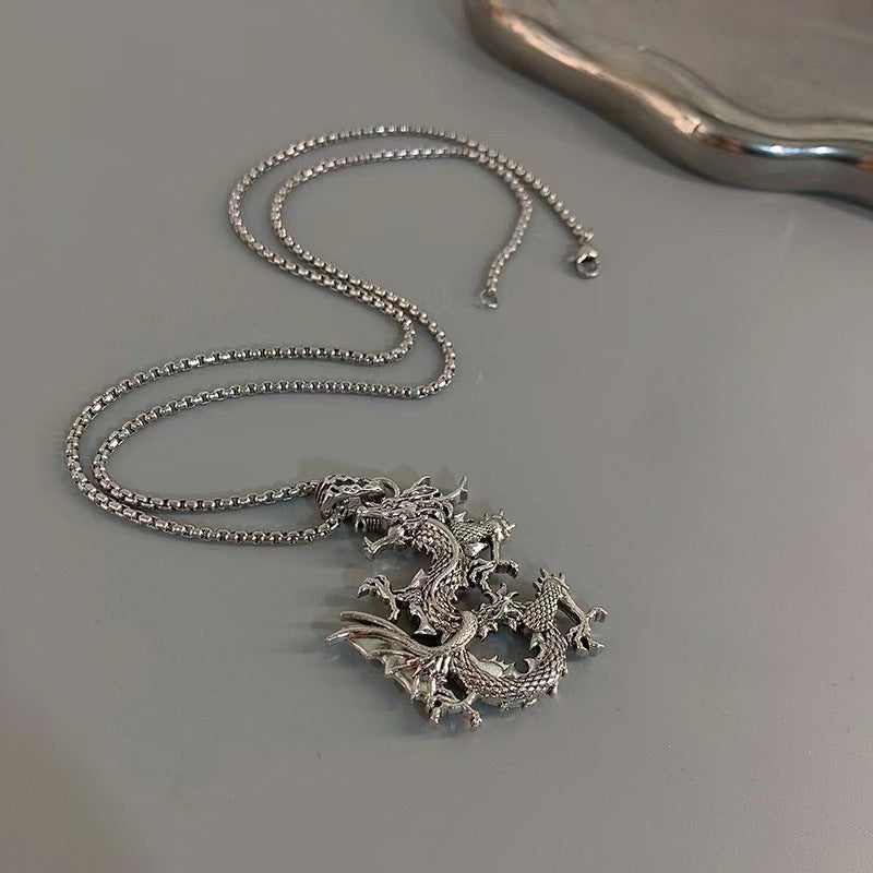 Wholesale Retro Long Sweater Chain Animal Year Necklace Long Necklace ACC-NE-BYJY006