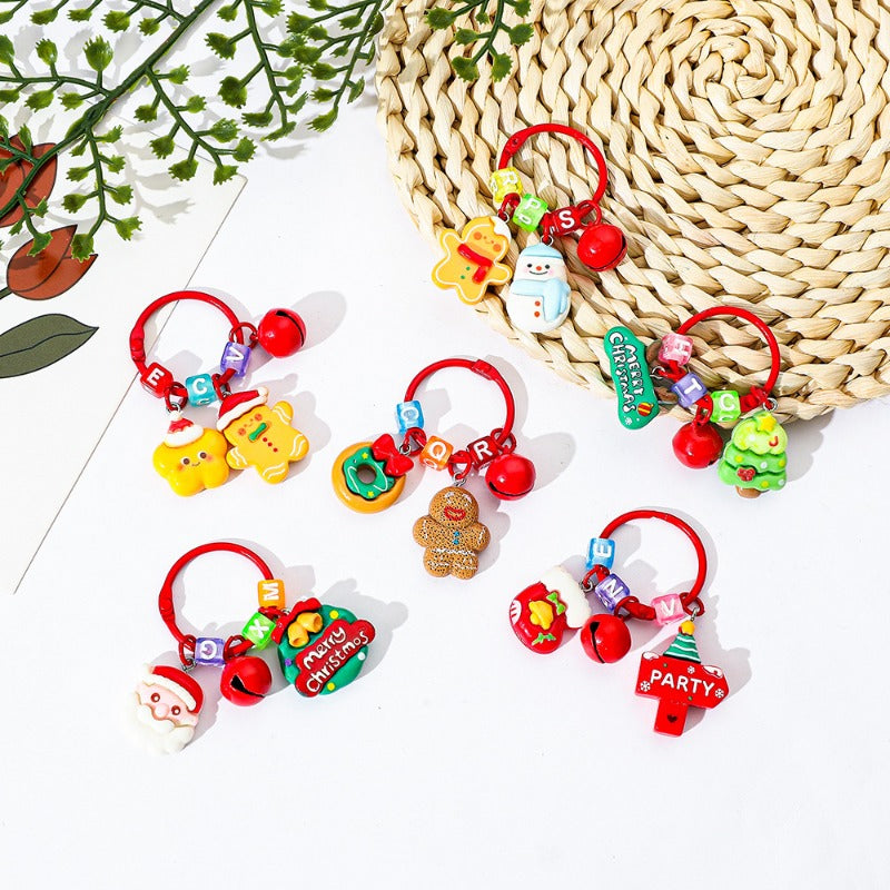 Wholesale Christmas Cute Santa Claus Snowman Keychain  ACC-KC-KeFeng003