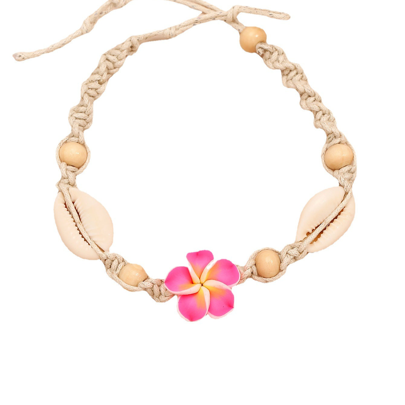 Wholesale Bohemian Style Flower Anklet Braided Shell Beaded Anklet ACC-AS-Gaot003