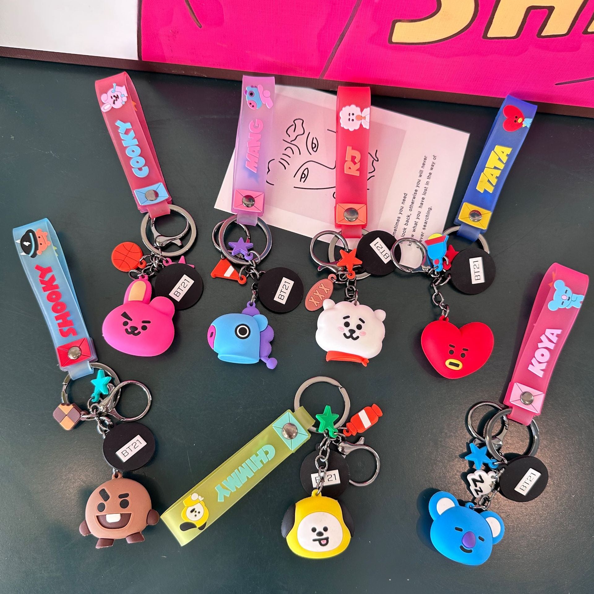Wholesale Cartoon Cute PVC Keychain ACC-KC-WenChuan004