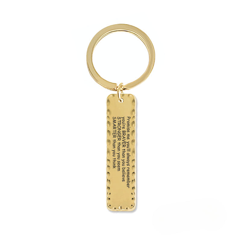 Wholesale 2024 Graduation Season Gift Inspirational Phrase Stainless Steel Keychain ACC-KC-Ganggu012