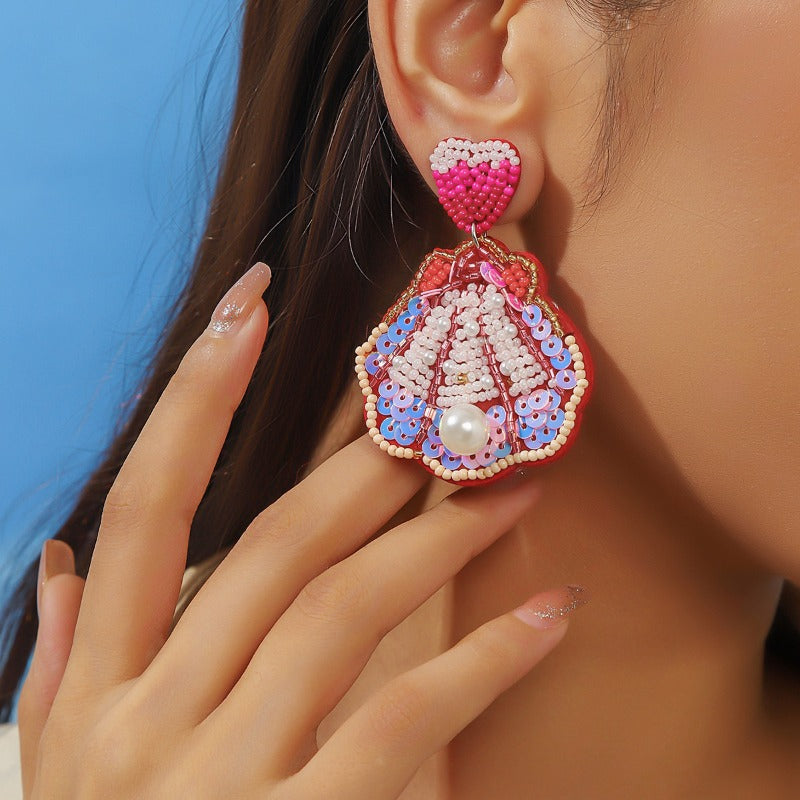 Wholesale Ocean Beach Holiday Style Earrings ACC-ES-JunJie020