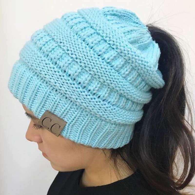 Wholesale Ponytail Hat Knitted Wool Hat ACC-HT-Xiongk001