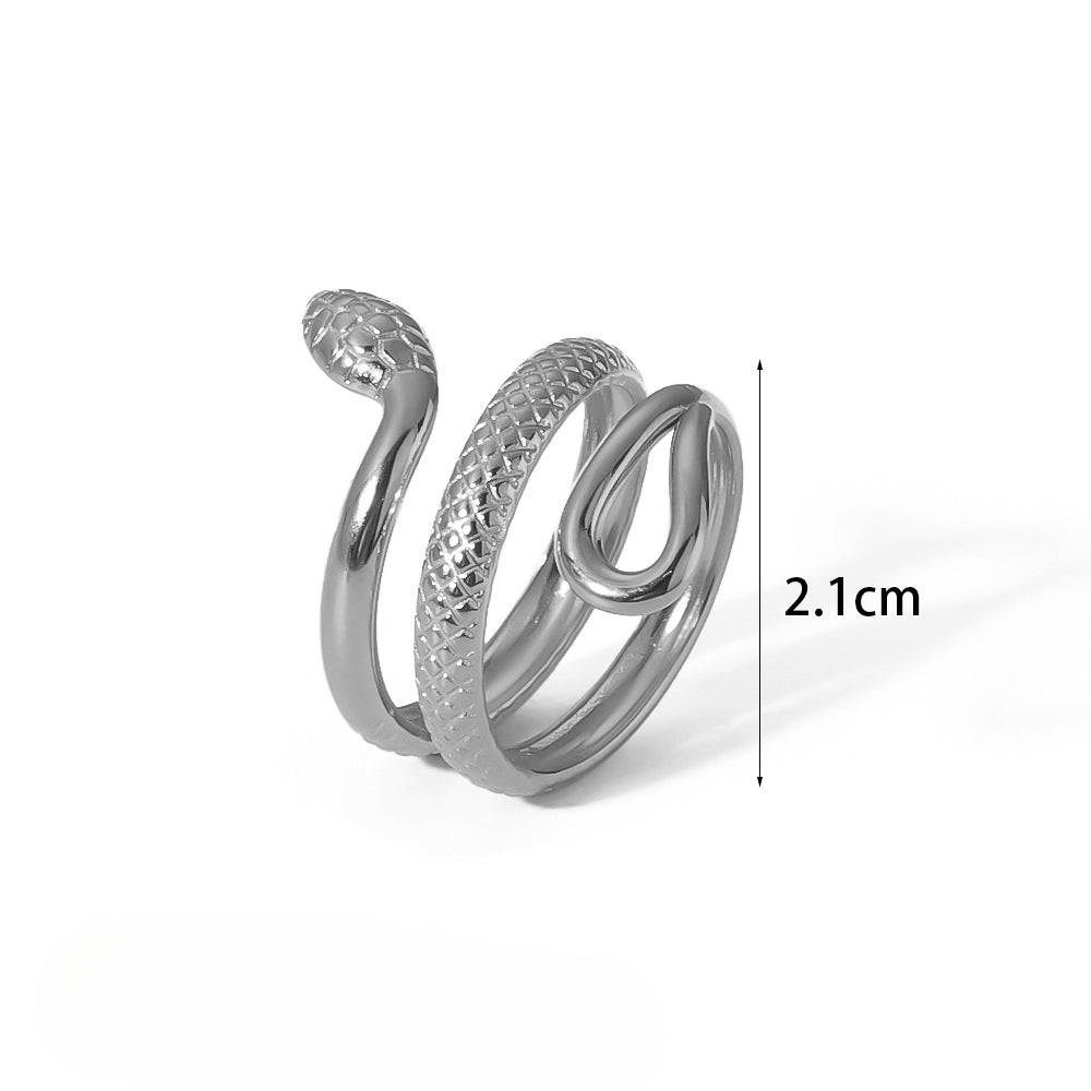 Wholesale Light Luxury 18K Gold Stainless Steel Hollow Rings ACC-RS-LiQuan004