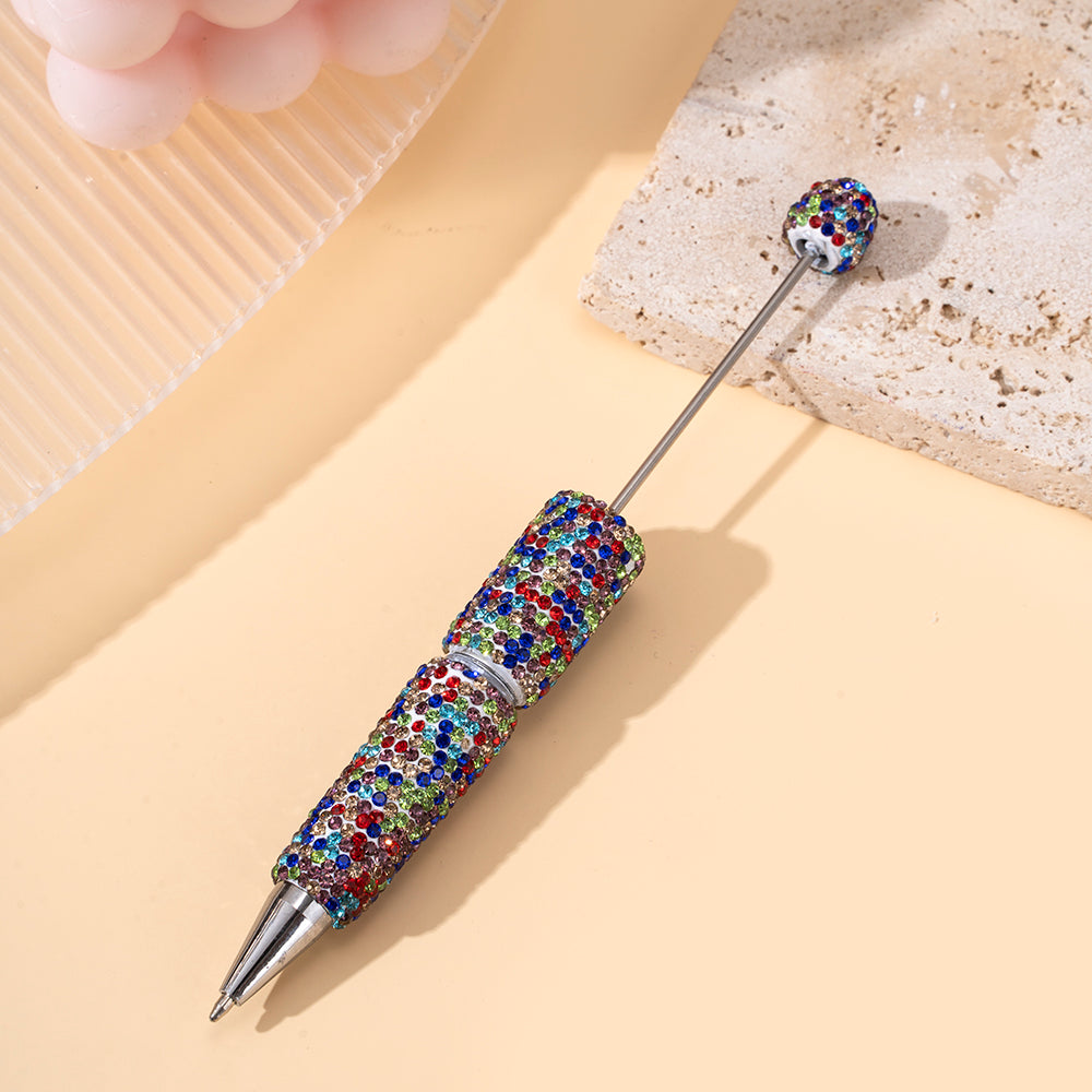 Wholesale Beadable Pens Clay Inlaid with Diamonds Plastic DIY Beaded Pens ACC-PN-ZhiYa002