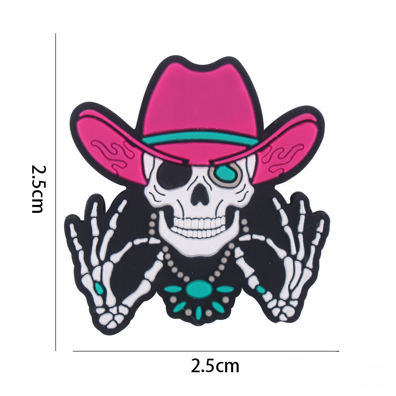 Wholesale 5pcs Halloween Skeleton Silicone Beads Focal Beads DIY Bead Accessories ACC-BDS-GuangTian043