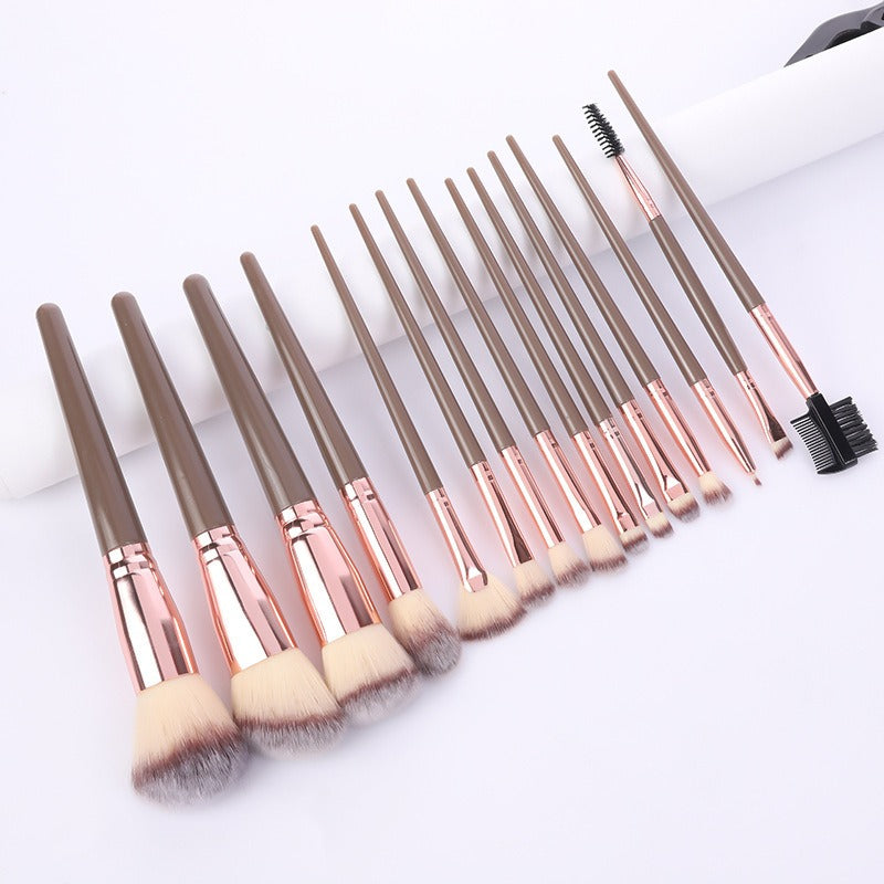 Wholesale 15pcs/set Soft Bristle Powder Blush Makeup Brushes ACC-MB-Feim003
