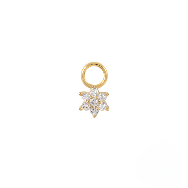 Wholesale S925 Sterling Silver Earrings Charm Bead Pendant Ear Studs ACC-ES-KaNaier005