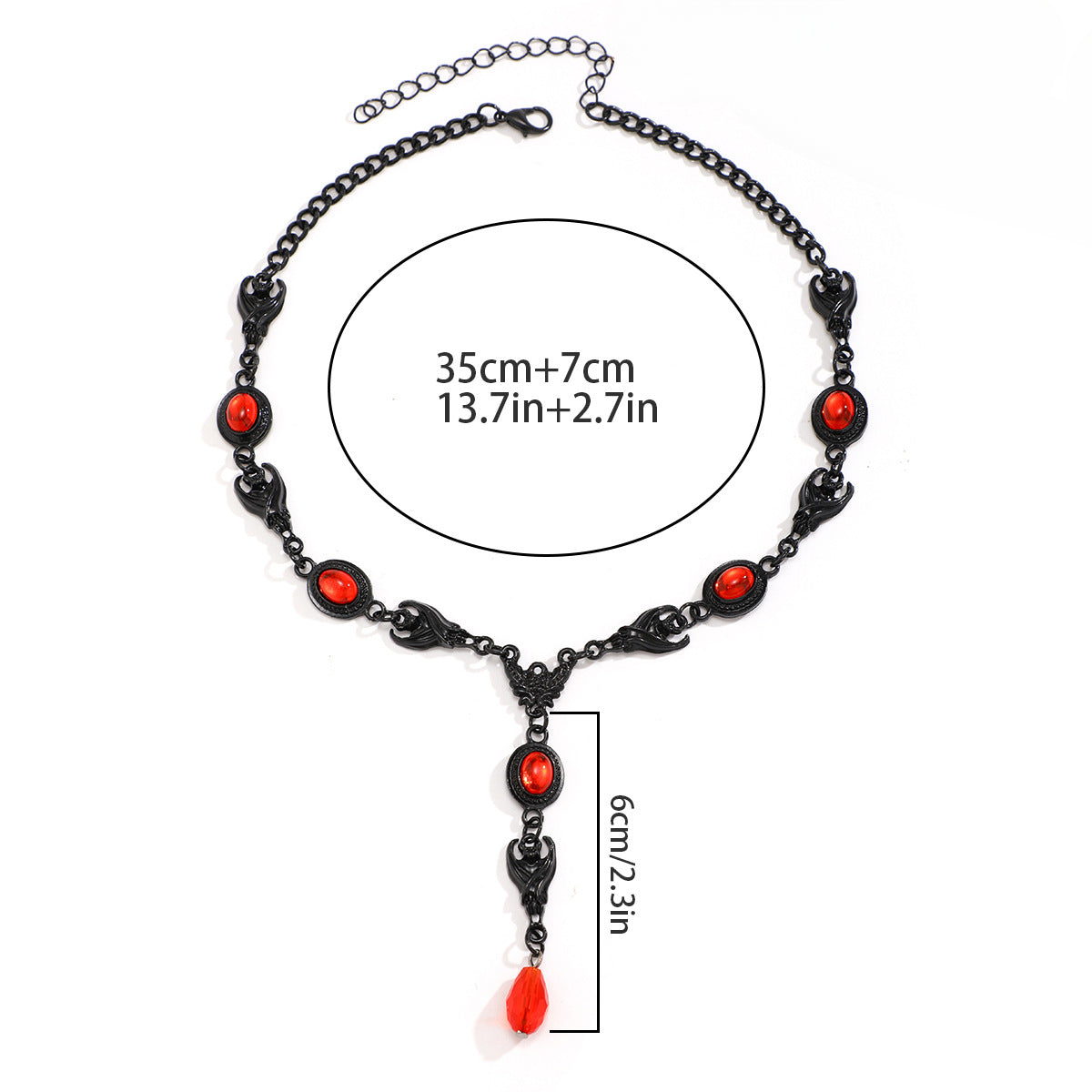Wholesale Halloween Demon Gothic Style Alloy Necklaces ACC-NE-XueRou012