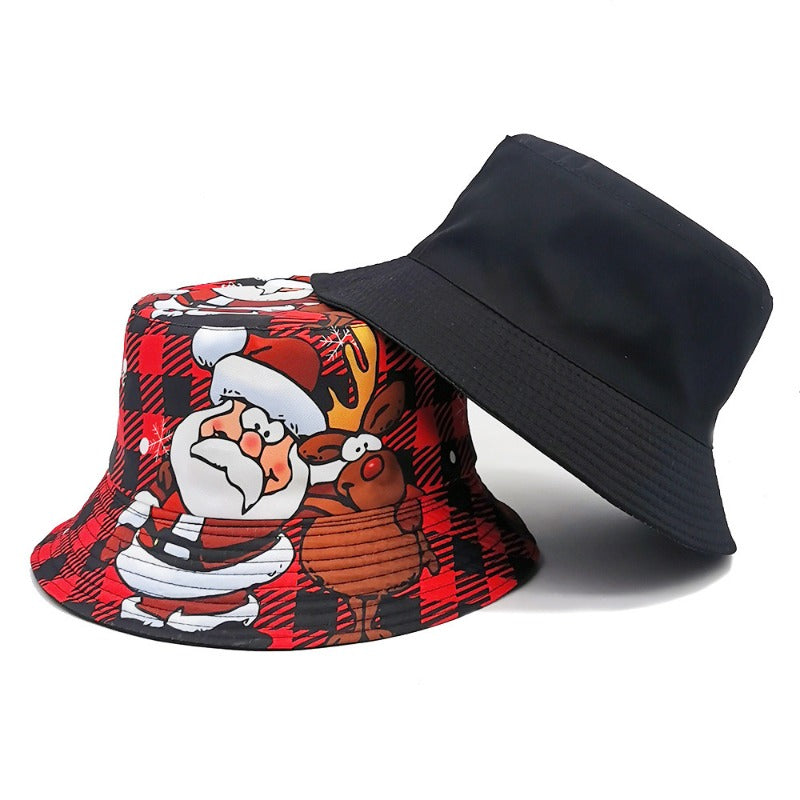 Wholesale Santa Claus Pattern Bucket Hat ACC-HT-ShunMa018