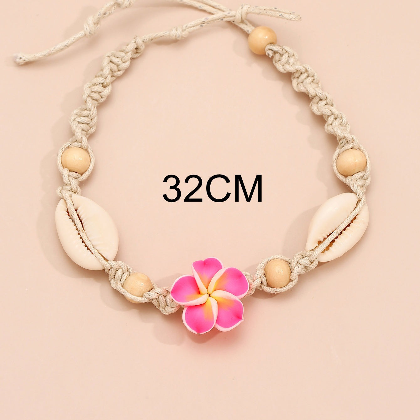 Wholesale Bohemian Style Flower Anklet Braided Shell Beaded Anklet ACC-AS-Gaot003